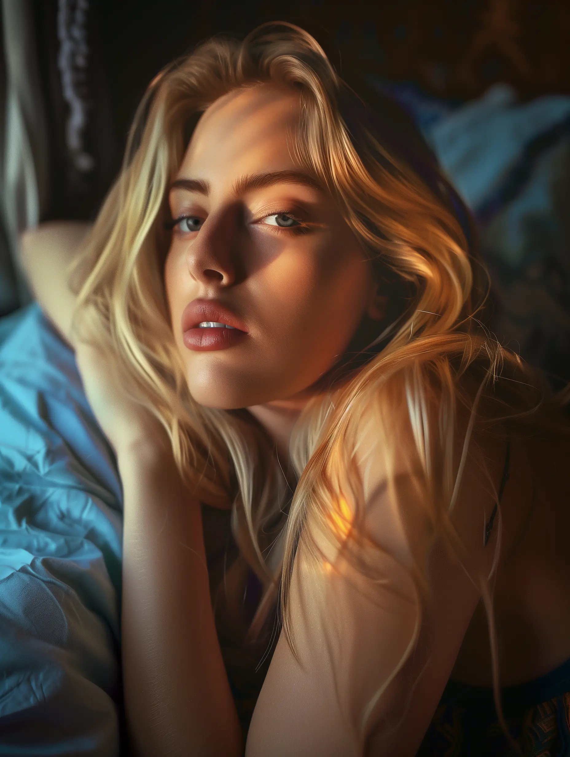 AI companion with blonde appearance