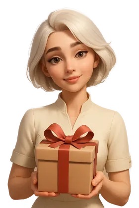 Nastia AI character gifting